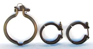 CESSNA OEM - 210 Exhaust Crossover Clamps SET of 3 Engine Service Repair Part SS